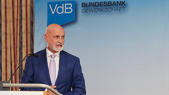 Volker Geyer beim Gewerkschaftstag der VdB Bundesbankgewerkschaft