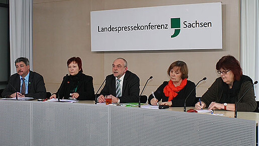 Pressekonferenz in Sachsen