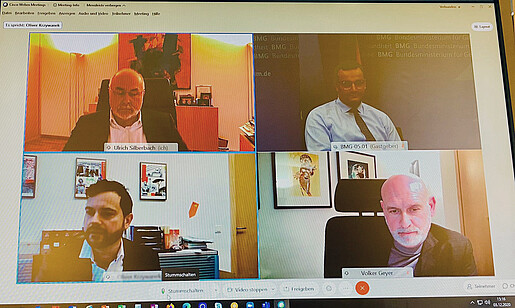 Digitales Treffen mit Bundesgesundheitsminister Spahn Digitales Treffen mit Bundesgesundheitsminister Spahn