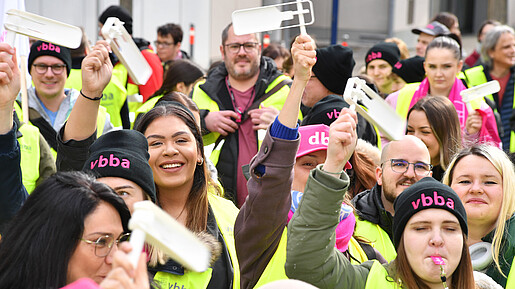 Warnstreik in Stuttgart