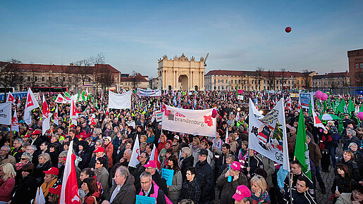 Protestkundgebung in Potsdam