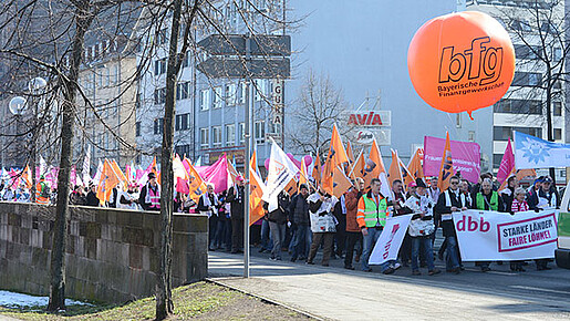 Warnstreik und Kundgebung in Nürnberg