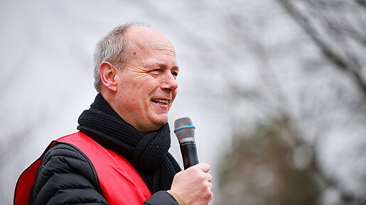 Zu sehen ist die Demo der GdS in Bad Steben am 13.3.2025.