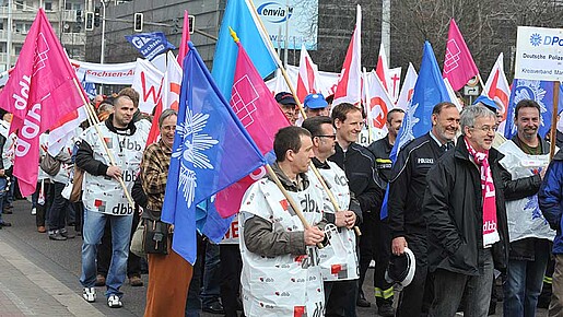 Warnstreik in Halle