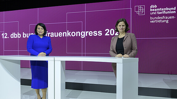 Milanie Kreutz und Juliane Seifert, Staatssekretärin im BMFSFJ Milanie Kreutz und Juliane Seifert, Staatssekretärin im BMFSFJ