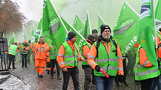 Einkommensrunde 2023, TdL, Demo Potsdam, Tarifverhandlungen, dritte Runde