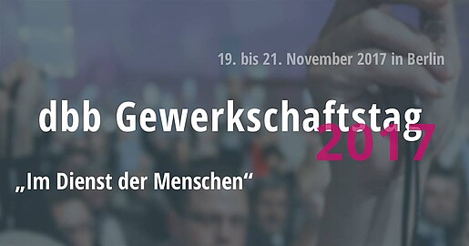 Gewerkschaftstag 2017 "Im Dienst der Menschen"