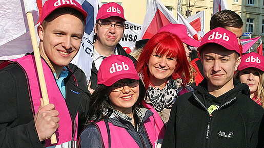Warnstreik in Magdeburg