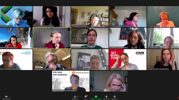 Gleichstellung der Geschlechter zum Durchbruch verhelfen Videokonferenz mit den dbb frauen