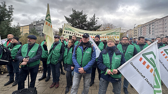 16.11.2023, Jahr > 2023, Ort > Europa > Deutschland > Berlin, Veranstaltung > Demonstration, Einkommensrunde 2023, Organisation > Gewerkschaft/Berufsverband > GDL