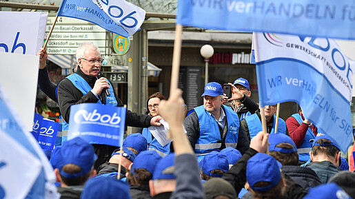 Einkommensrunde 2023 bei Bund und Kommunen: Protest in Bonn