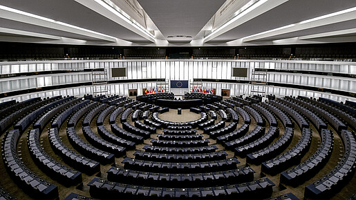 Innenansicht des Europäischen Parlaments