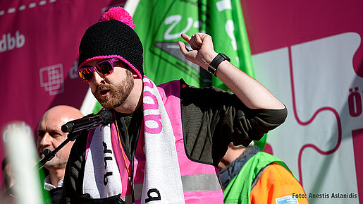 Christoph Strehle auf der Demo in Nürnberg Christoph Strehle auf der Demo in Nürnberg