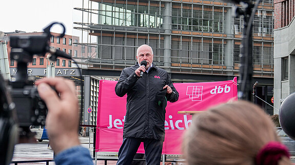 Protestaktion von dbb und GDL Protestaktion von dbb und GDL