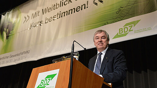Klaus Dauderstädt beim BDZ-Gewerkschaftstag Klaus Dauderstädt beim BDZ-Gewerkschaftstag